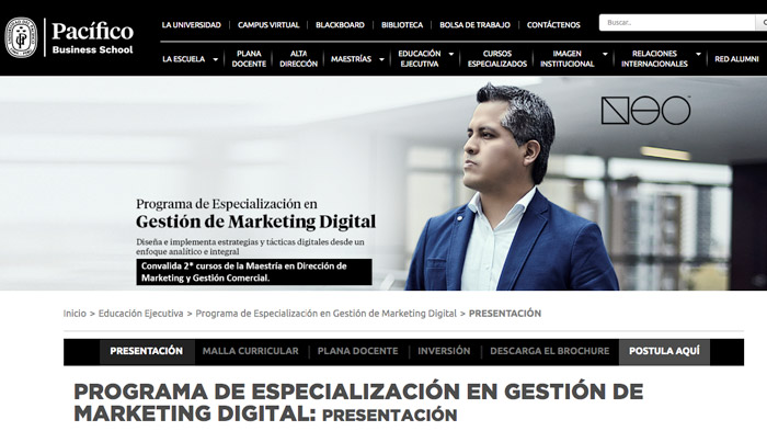 programa especializacion gestion marketing digital