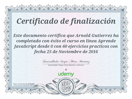 arnold gutierrez certificacion java script