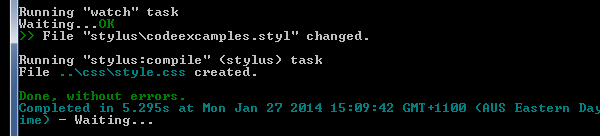 stylus copilando styluscompiler