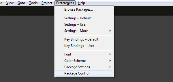 sublime text 2 control paquetes