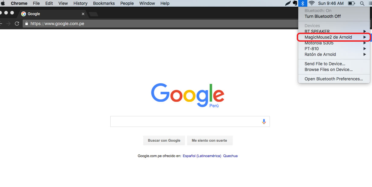 magic mouse 2 preferencias