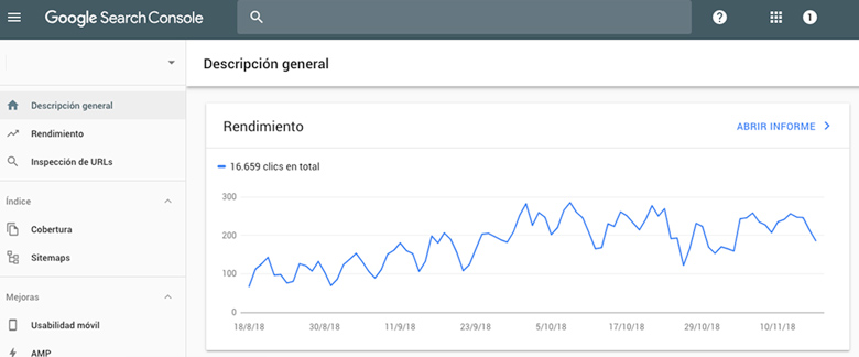 google search console configuraciones