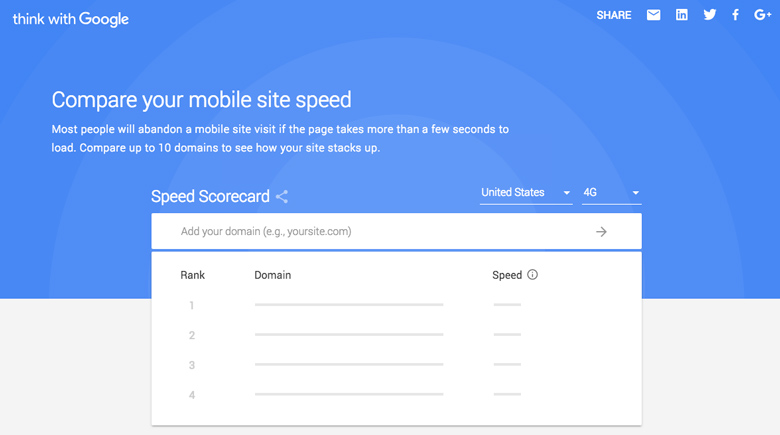 google speed scorecard herramientas google