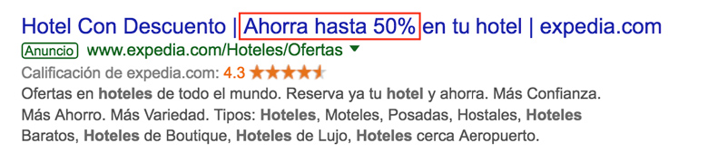 uso numeros signos trucos google ads