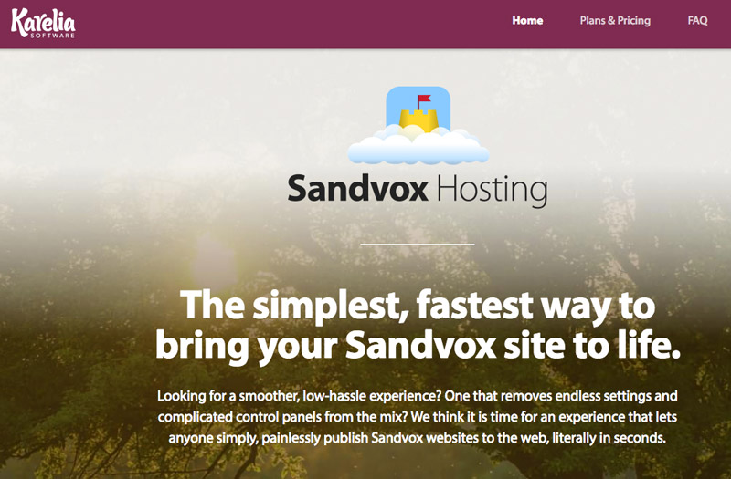 sandvox herramienta diseno web mac