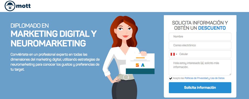 diplomado marketing digital neuromarketing mott peru
