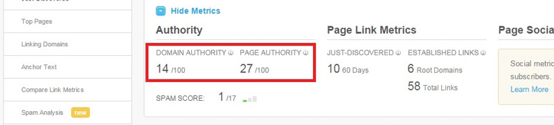autoridad y dominio pagina seo inmobiliario