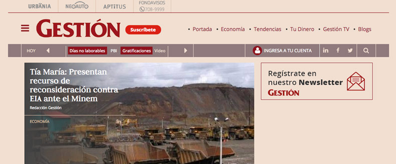 gestion.pe portal de noticias economia en peru