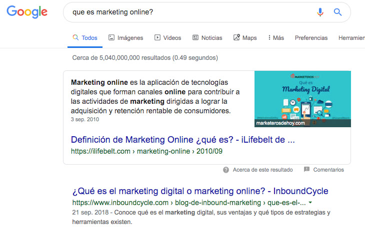 google posicion cero