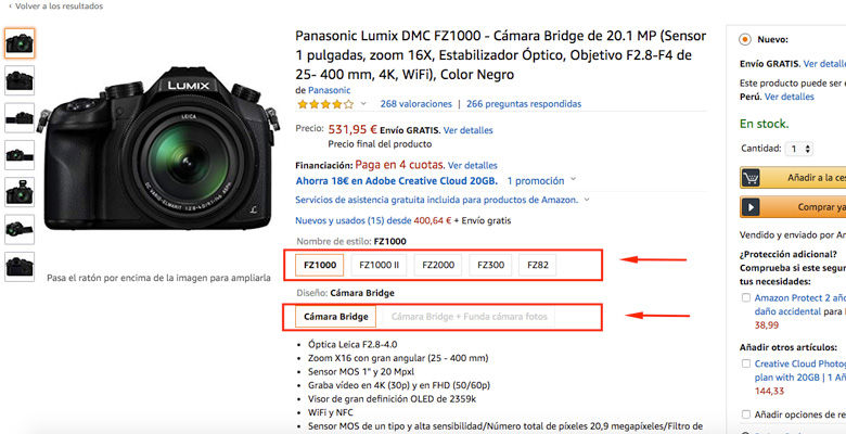 pestana tabulado anclaje en amazon