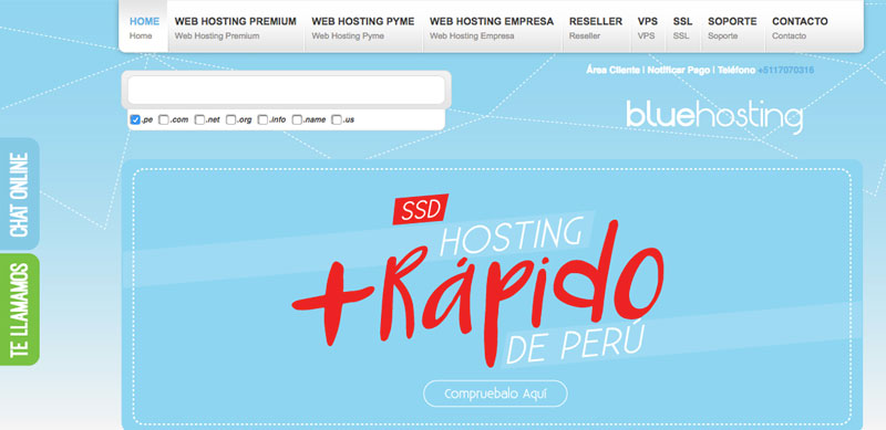 Bluehosting Perú | Proveedores de hosting en Perú bluehosting peru proveedor hosting
